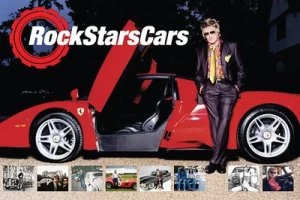 Image of Rock Stars Cars by Dave Roberts Hardback