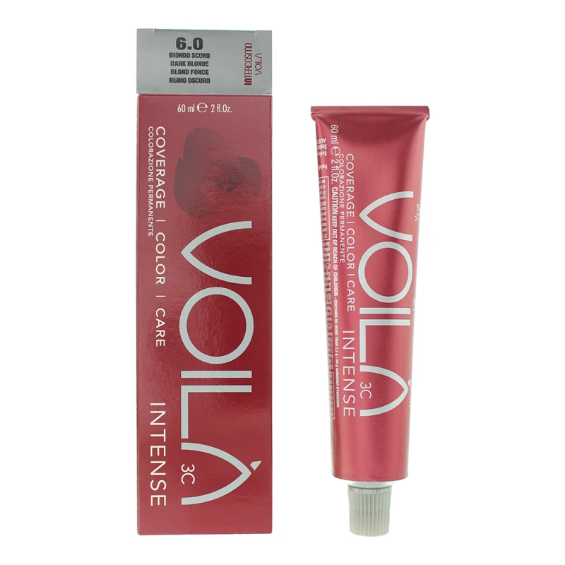 Image of Intercosmo Voila 3c Intense 6.0 Dark Blonde Hair Colour 60ml
