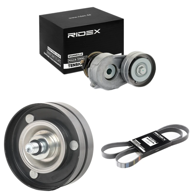 Image of RIDEX 542R0136 V-ribbed belt set V-Ribbed Belt Set (542)