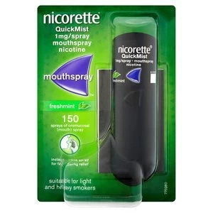 image of Nicorette 1mg QuickMist Fresh Mint Mouth Spray Single Pack