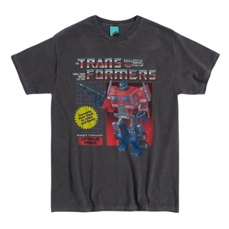 Image of Transformers Mens Optimus Prime T-Shirt in Black Size: Medium Black Male M