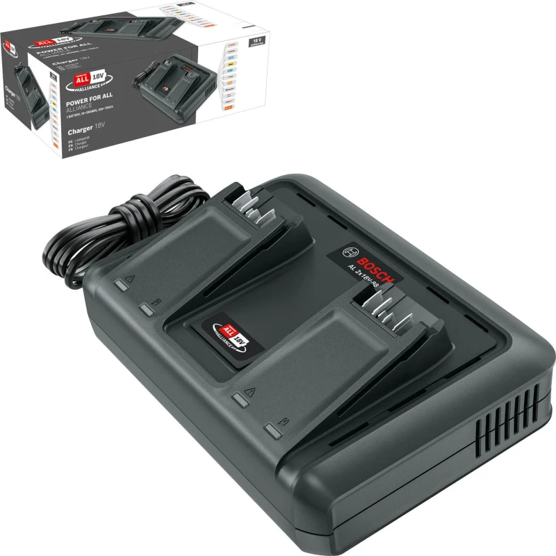 Image of Bosch Genuine AL 2X18V-88 P4A Twin 18v Cordless Li-ion 4.4A Fast Battery Charger AL 2X18V-88