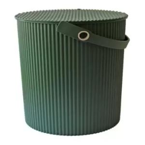 Image of Omnioutil Storage Bucket & Lid Large Dark Green