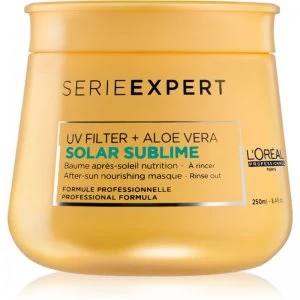 image of LOreal Professionnel Serie Expert Solar Sublime Nourishing Mask for Sun-Stressed Hair With UV Filter 250ml