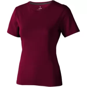 Elevate Womens/Ladies Nanaimo Short Sleeve T-Shirt (XS) (Burgundy)