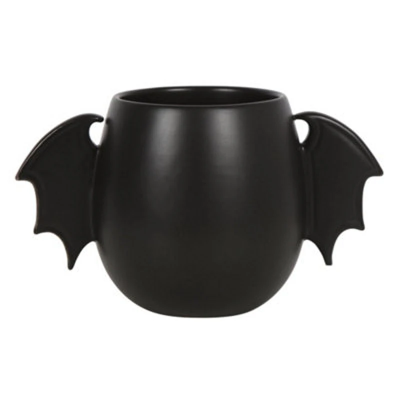 Image of Something Different Something Different Bat Wings Mug in Black One Size Unisex 5063470309054