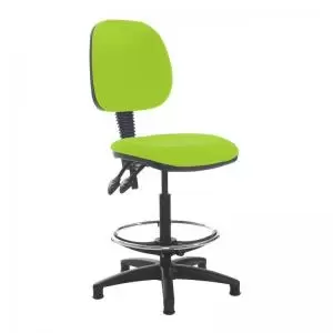 Image of Jota draughtsmans chair with no arms - Madura Green