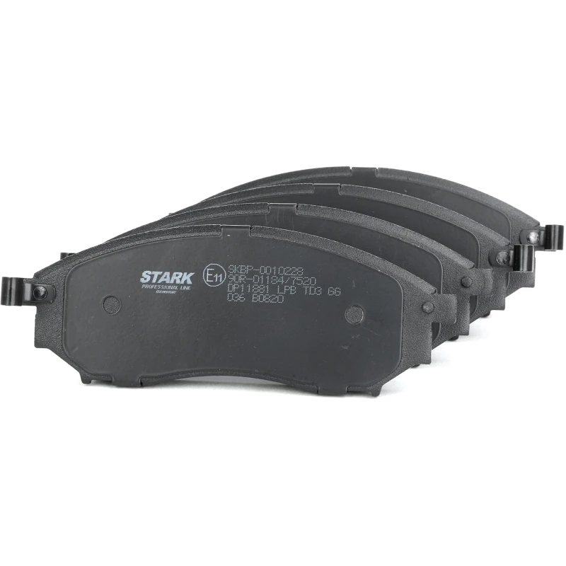 Image of STARK SKBP-0010228 Brake pad set Front Axle, with acoustic wear warning Brake Pad Set,disc brake (402)
