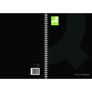 Image of Q-Connect Hardback Wirebound Book A4 Black Pack of 3 KF03727