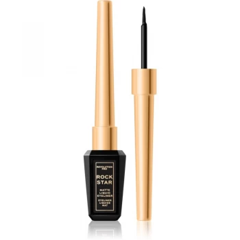 image of Revolution Pro Rockstar Matte Edition Liquid Eyeliner Black