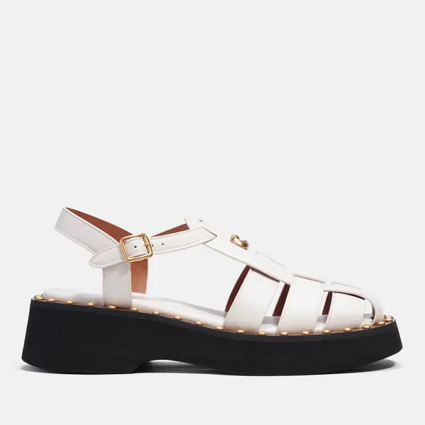 Image of Coach Womens Vivienne Leather Sandals - UK 7