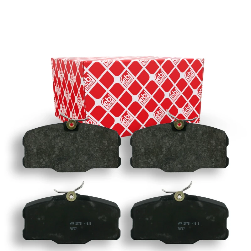 Image of FEBI BILSTEIN 16248 Brake pad set Front Axle, prepared for wear warning indicator Brake Pad Set,disc brake (402)