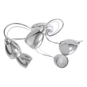 Image of Spa Veria 5 Light Ceiling Light Smoke Glass and Chrome