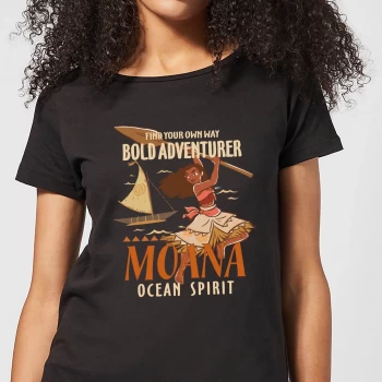 image of Moana Find Your Own Way Womens T-Shirt - Black