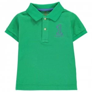 Image of Hackett Hackett Boys Short Sleeve Logo Polo - 633 Green