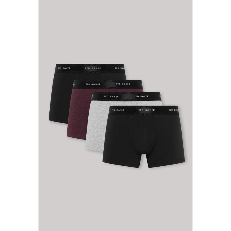 Image of Ted Baker 4 Pack Trunk Black/Multi male Small