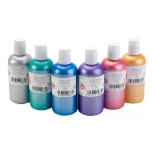 Image of Scola FABP150/6/A Fabric Paint Pearl Colours (6 x 150ml Bottles)