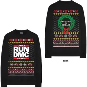 image of Run DMC - Holiday Unisex XX-Large Sweatshirt - Black