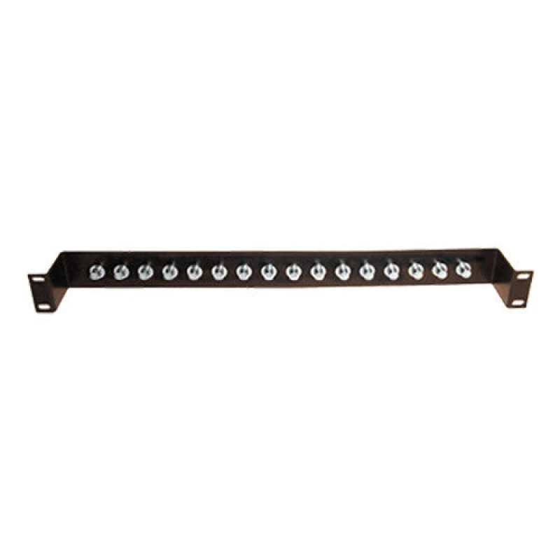 Image of Cablenet Cablenet 16 Way 1u Loaded BNC Panel Black BNC16LPAN