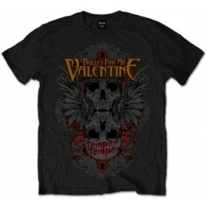 image of BFMV Winged Skull Blk T Shirt: Large