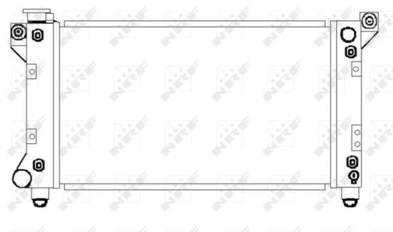 Image of NRF 50237 Engine radiator Brazed cooling fins, Aluminium Aluminium Radiator,engine cooling (470)