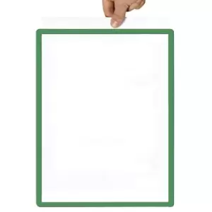 Image of Frame with transparent film, format A3, pack of 10, self-adhesive, green