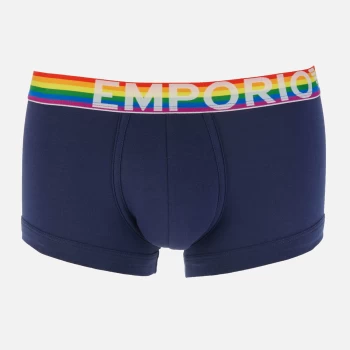 Image of Emporio Armani Mens Rainbow Trunks - Patriot Blue - XL
