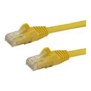 image of StarTech Yellow Gigabit Snagless RJ45 UTP Cat6 Patch Cable Patch Cord 3m