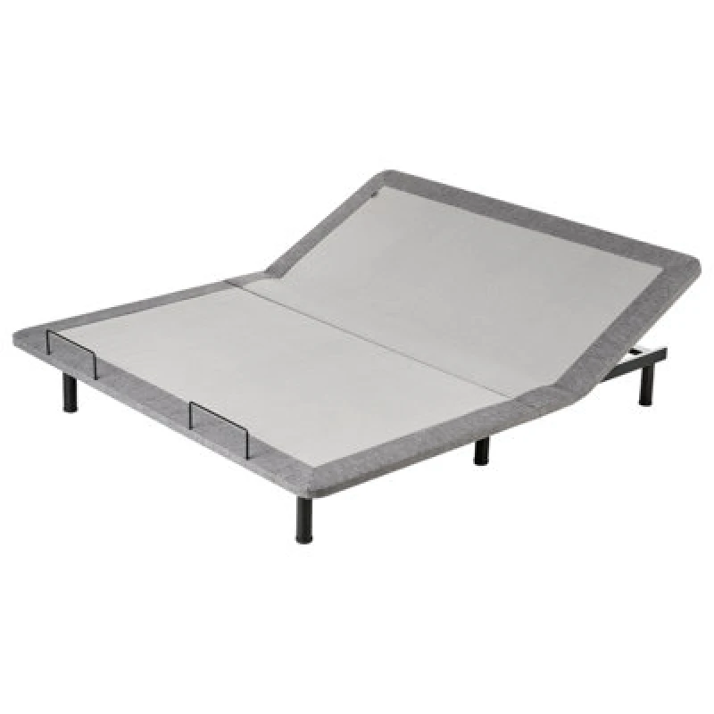 Image of Beliani Electric Adjustable Bed Base Brunoy 180 X 200 Cm (Eu Super King) Grey