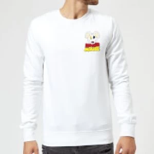 image of Danger Mouse Pocket Logo Sweatshirt - White