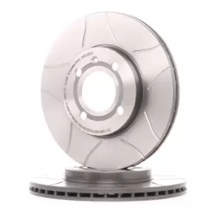 Image of BREMBO Brake disc 09.5166.75 Brake rotor,Brake discs VW,SEAT,GOLF III (1H1),GOLF II (19E, 1G1),Lupo (6X1, 6E1),POLO (6N2),Polo Schragheck (6N1)
