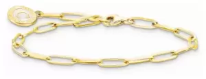 Image of Thomas Sabo X0286-427-39-L15 Charm Bracelet With Shimmering Jewellery