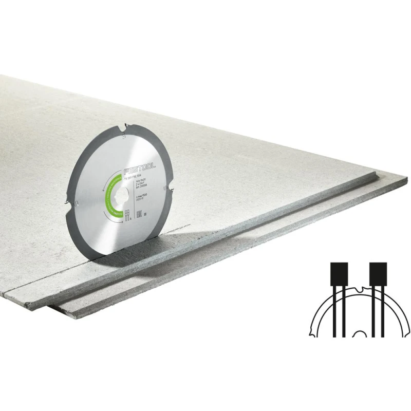 Image of Festool Cement Fibre Board Ciruclar Saw Blade 205769 Diameter: 168mm