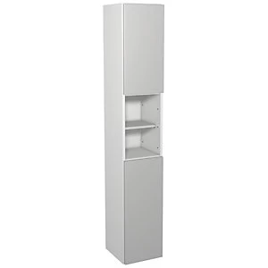 Image of Wickes Vienna Grey Gloss Fitted Tall Tower Unit - 300mm