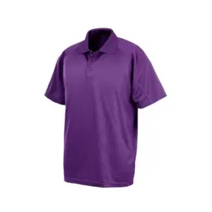 Spiro Unisex Adults Impact Performance Aircool Polo Shirt (S) (Purple)