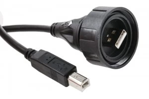 Image of 5m USB 2.0 Cord A Male To B Male Grey
