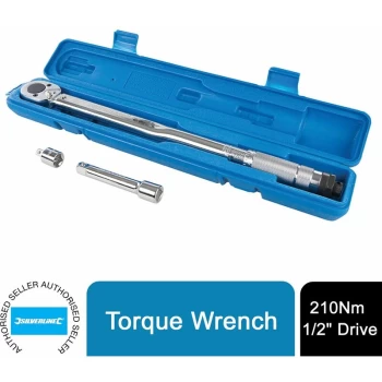 Image of Torque Wrench 28 - 210Nm 1/2' Drive Tools Set 633567 - Silverline