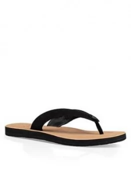 Image of UGG Tawney Flip Flop Black Size 3 Women