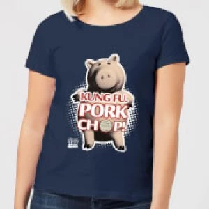 Toy Story Kung Fu Pork Chop Womens T-Shirt - Navy - L