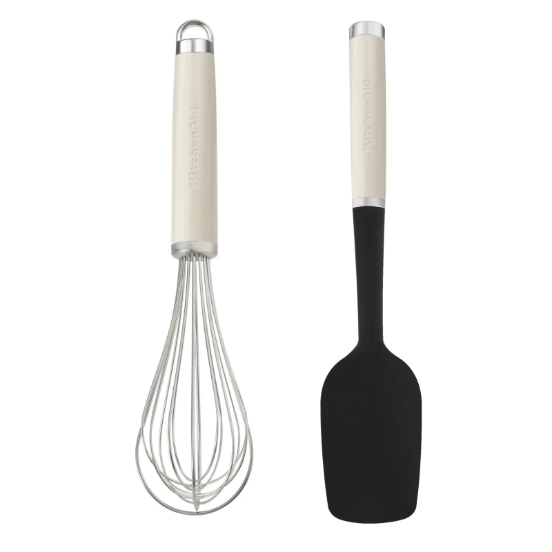 Image of KitchenAid 2 Piece Baking Set Almond Cream - KitchenAid KQG463OHACE