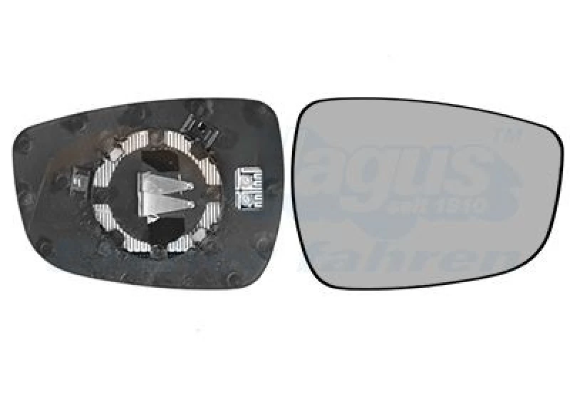 Image of VAN WEZEL Wing mirror glass VAN WEZEL 8244838