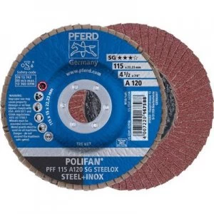 image of PFERD 67612115 POLIFAN-serrated washer PFF 115 A120SG STEELOX Diameter 115mm 10 pc(s)