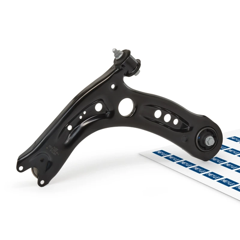 Image of MEYLE 116 050 0123/S Suspension arm Control Arm, Sheet Steel, Original Quality, Front Axle Left, with rubber mount, with fastening/mounting material S
