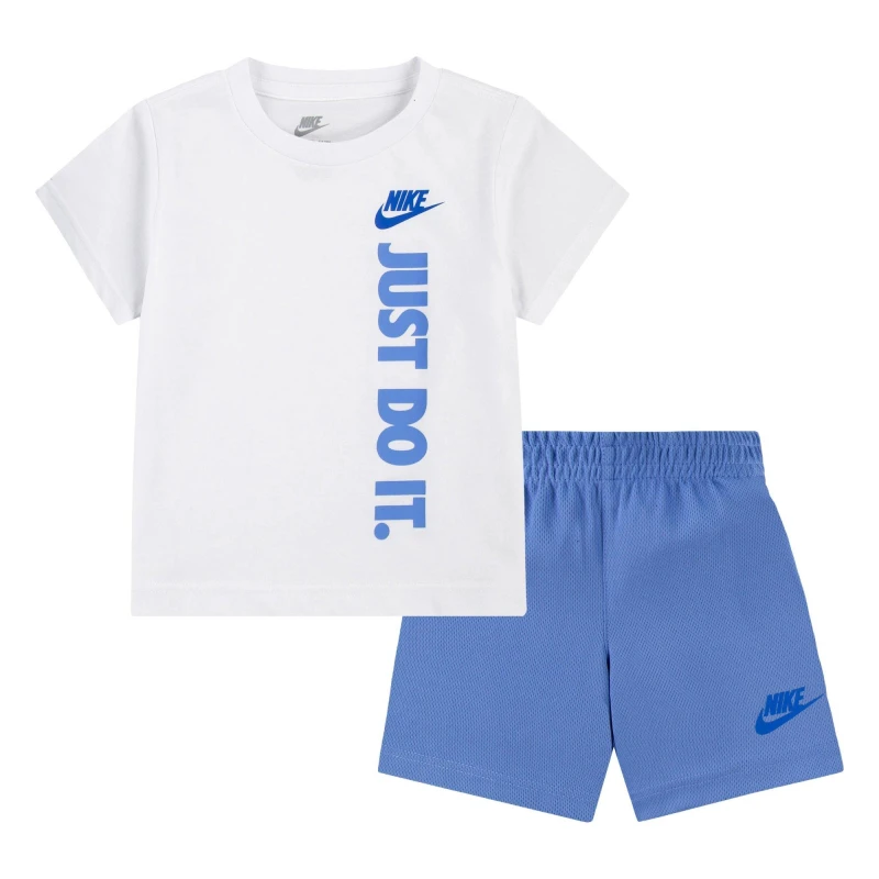 Image of Nike Tee Short Set In09 Regular Fit T-Shirts 2-3 Yrs White 31863001125