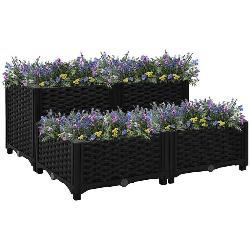 Image of VIDAXL Raised Bed 80x80x38cm Polypropylene Vidaxl 8720286493311