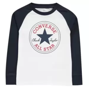 image of Converse Chuck Long Sleeve T-Shirt Boys - White