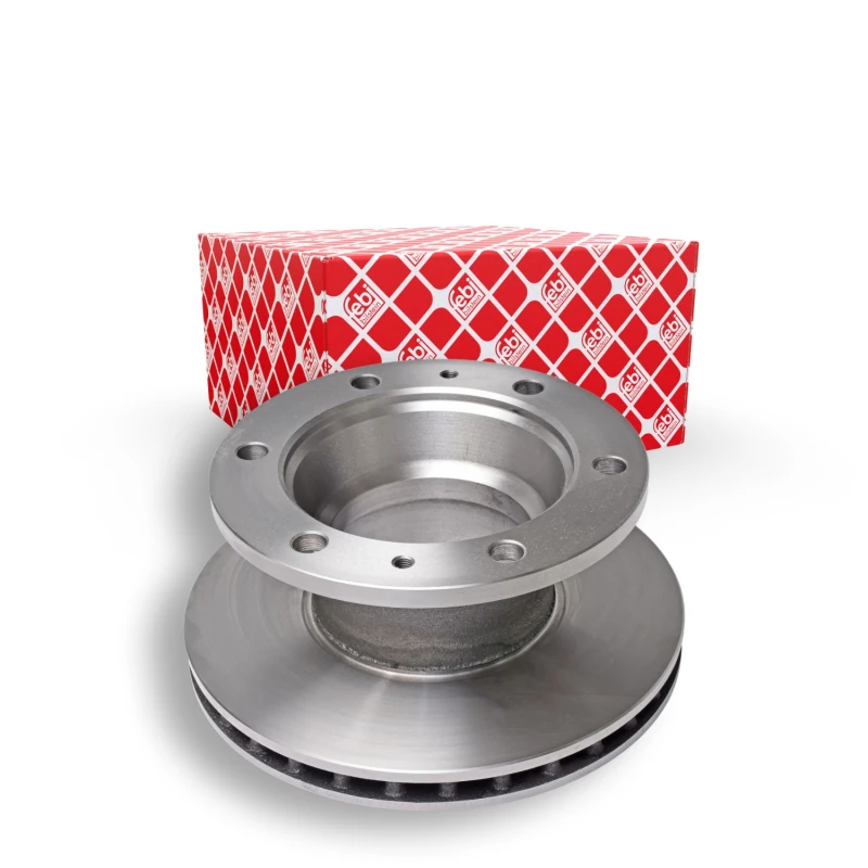 Image of FEBI BILSTEIN 17367 Brake disc Rear Axle, internally vented, Coated Brake Disc (82)