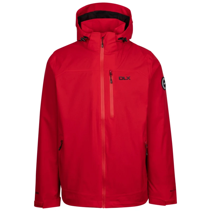 Image of Trespass Trespass Men Montgomery DLX Waterproof Jacket in Red Size: large Red L Male 5063693783266