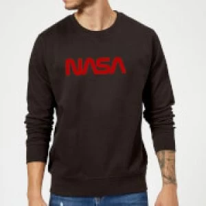 Image of NASA Worm Red Logotype Sweatshirt - Black