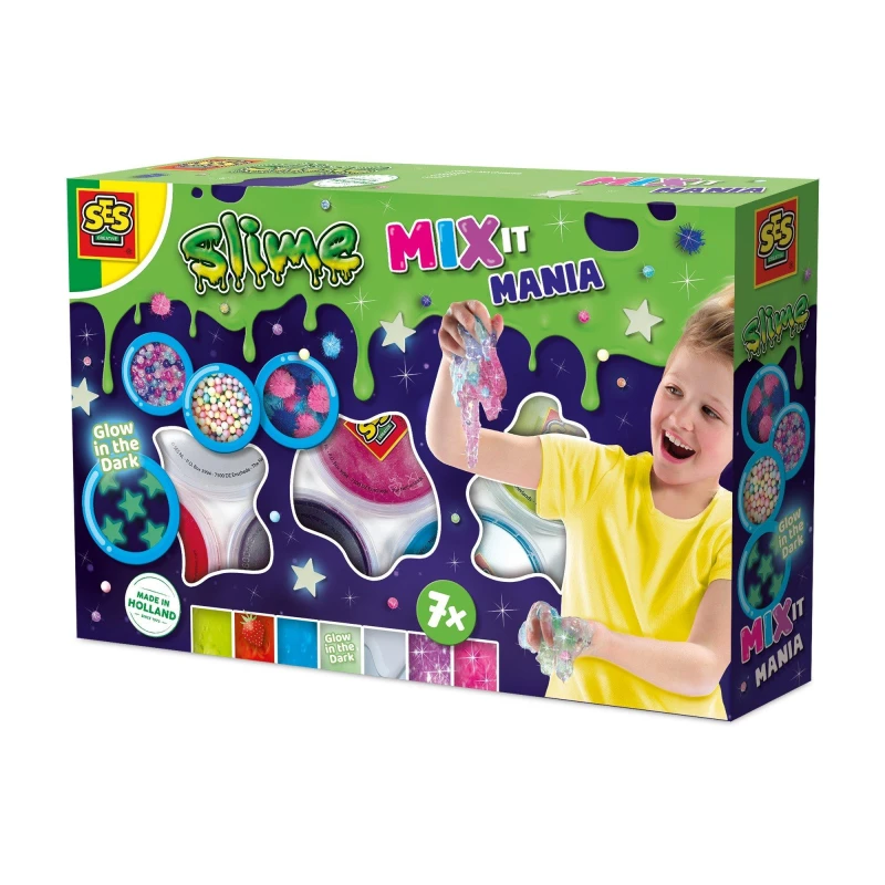Image of SES Creative Mix It Mania Slime, 3 Years and Above (15019) Multi